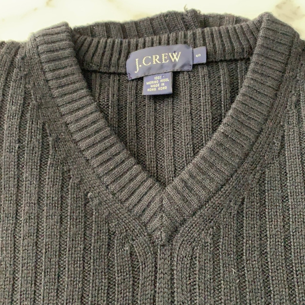 J Crew Mens 100% Merino Will Wool Cable Sweater